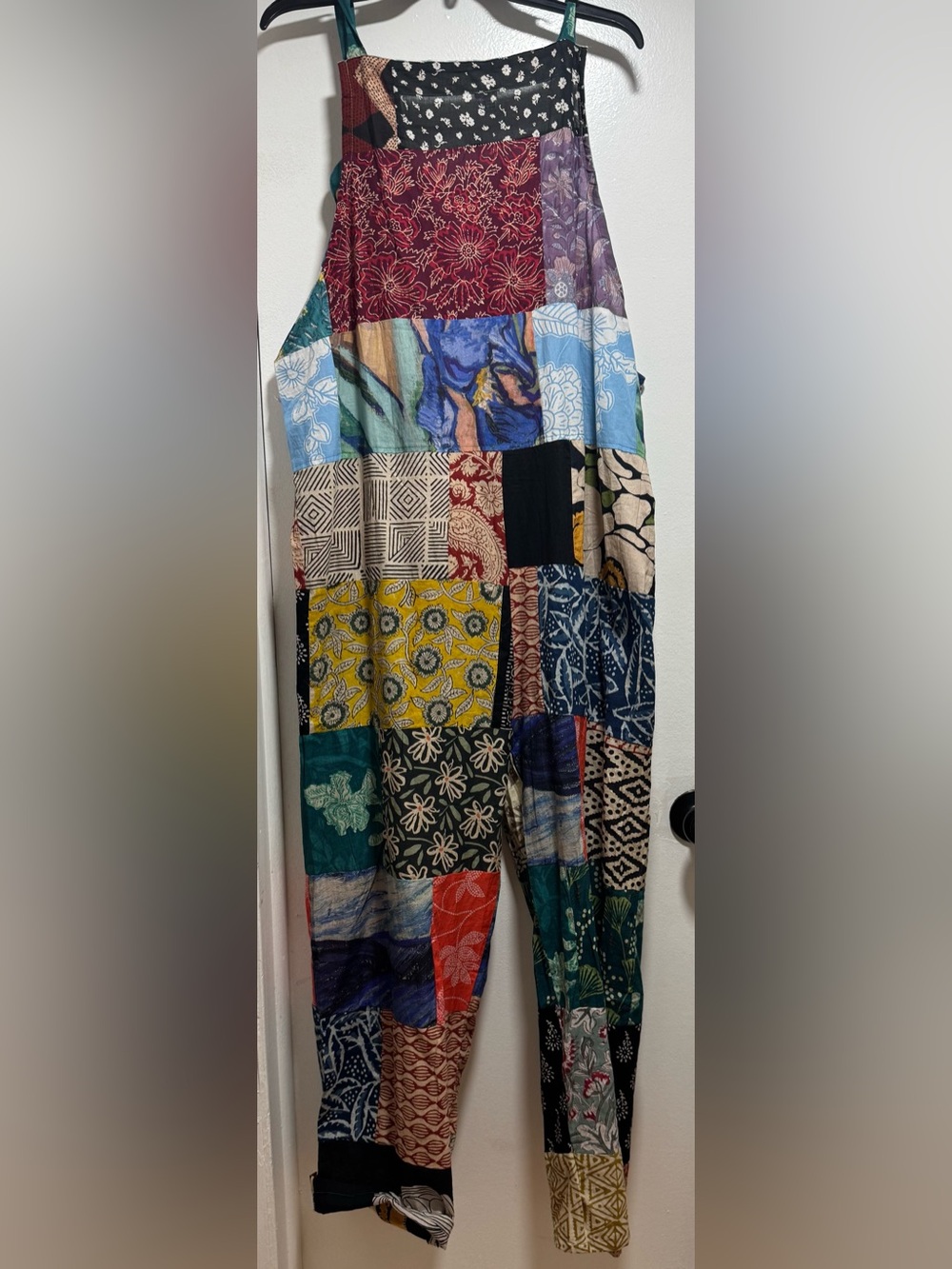 Ashley Stewart Patchwork Wide-Leg Jumpsuit in Multicolor - Picture 3 of 5